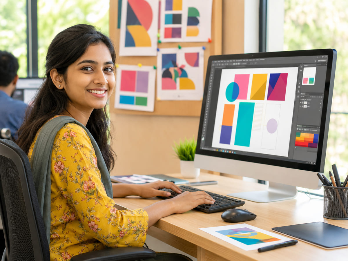 Design and DTP class at Dynamic Infotech Kundapura