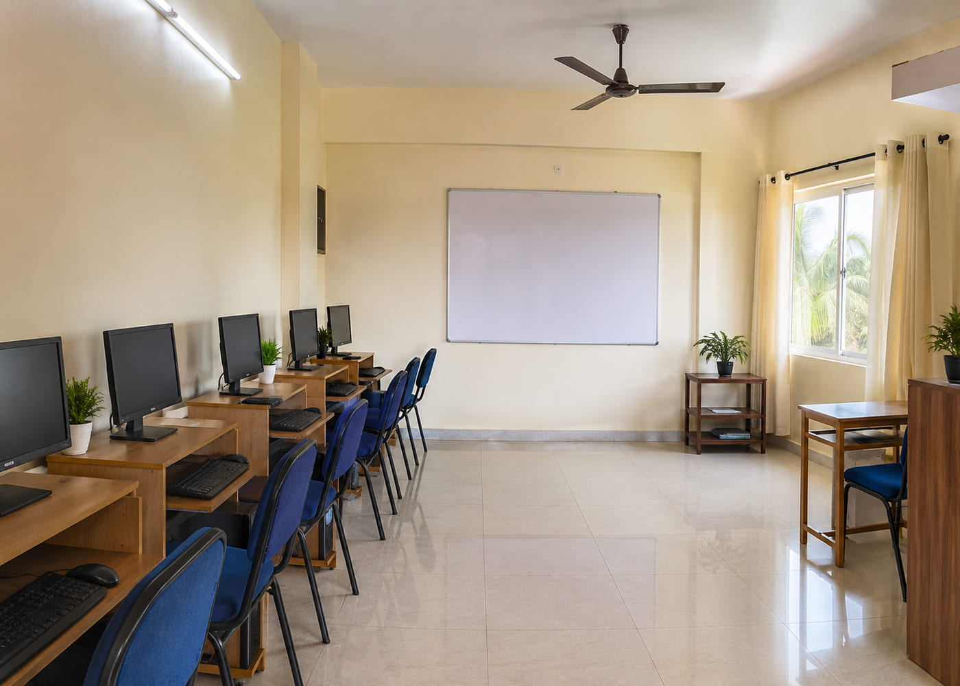The Dynamic Infotech computer training centre classroom in Kundapura